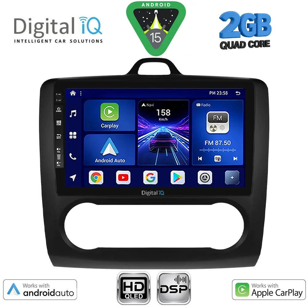 Φωτογραφία προϊόντος: DIGITAL IQ BXC 3156BL_CPAA CLIMA (9inc) MULTIMEDIA TABLET for FORD FOCUS mod. 2005-2012 (BLACK)