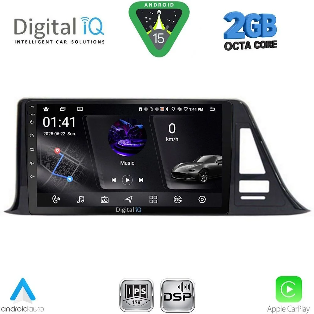Φωτογραφία προϊόντος: DIGITAL IQ RSF 4709_CPA (9inc) MULTIMEDIA TABLET for TOYOTA CH-R mod. 2017-2023