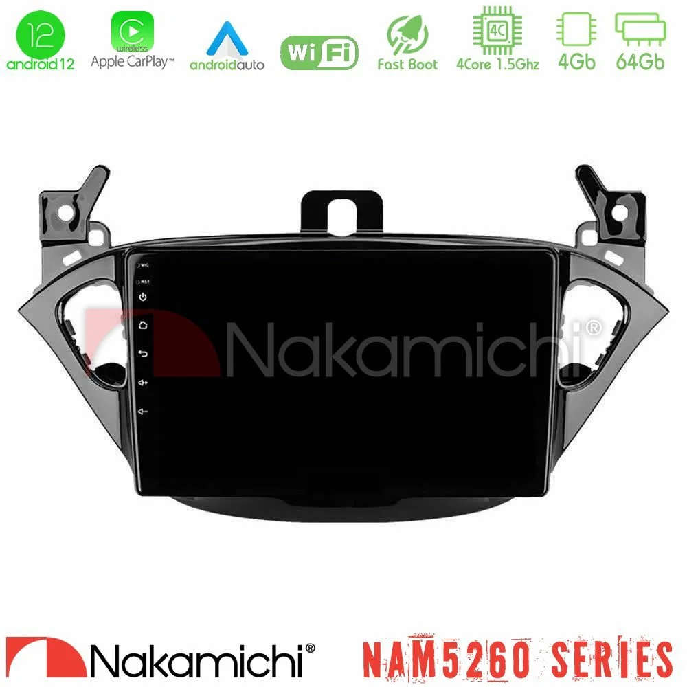Φωτογραφία προϊόντος: Nakamichi NAM5260 Series 4Core Android12 4+64GB Opel Corsa E/Adam Navigation Multimedia Tablet 9 Με Carplay & Android Auto