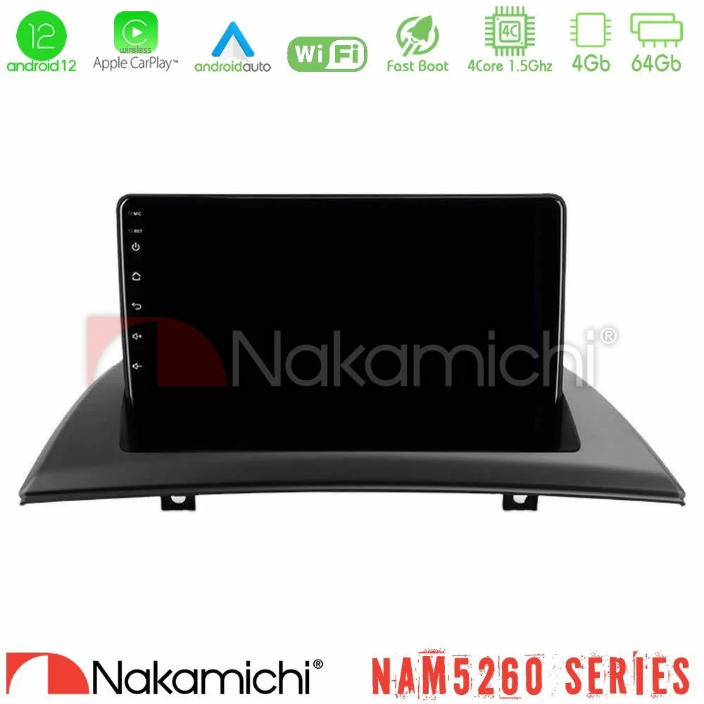 Φωτογραφία προϊόντος: Nakamichi NAM5260 Series 4Core Android12 4+64GB BMW E83 Navigation Multimedia Tablet 9 Με Carplay & Android Auto