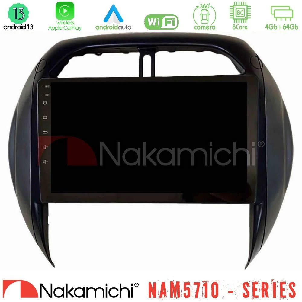 Φωτογραφία προϊόντος: Nakamichi NAM5710 Series 8Core Android13 4+64GB Toyota RAV4 2001-2005 (Auto A/C) Navigation Multimedia Tablet 9