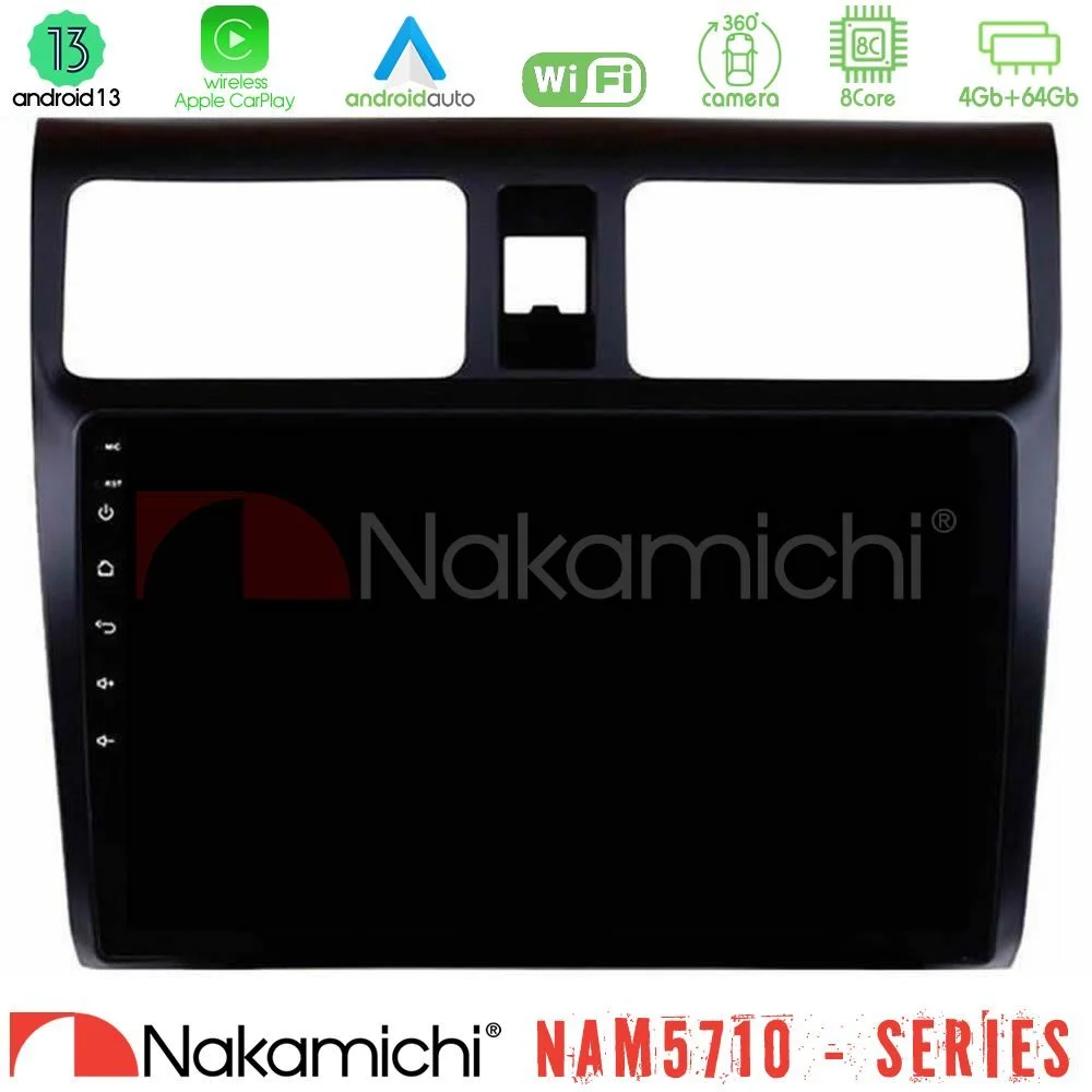 Φωτογραφία προϊόντος: Nakamichi NAM5710 Series 8Core Android13 4+64GB Suzuki Swift 2005-2010 Navigation Multimedia Tablet 10