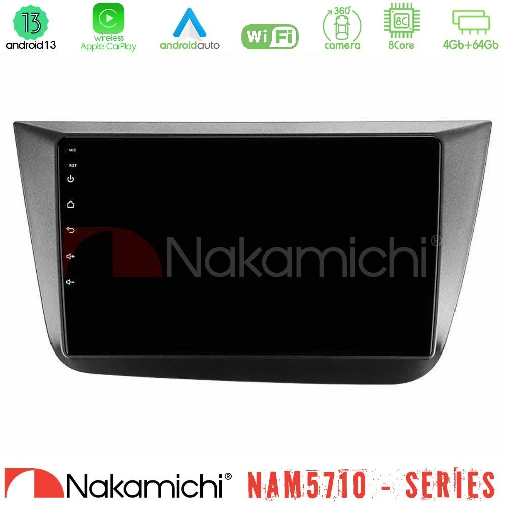 Φωτογραφία προϊόντος: Nakamichi NAM5710 Series 8Core Android13 4+64GB Seat Altea 2004-2015 Navigation Multimedia Tablet 9