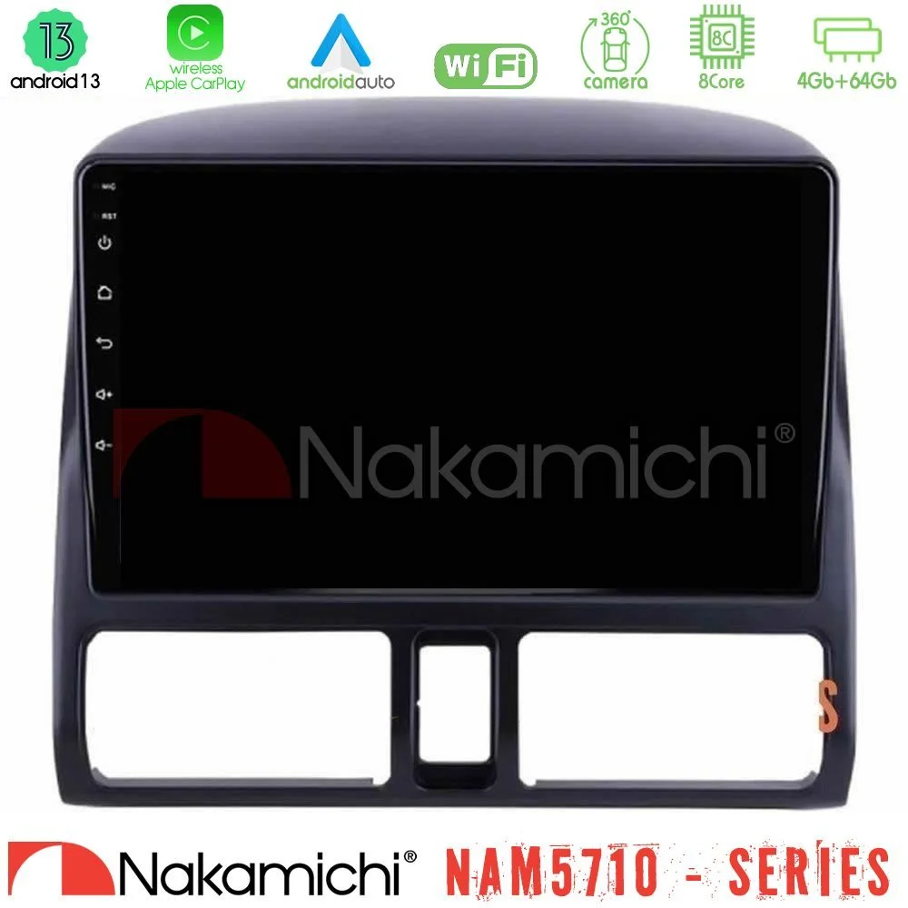 Φωτογραφία προϊόντος: Nakamichi NAM5710 Series 8Core Android13 4+64GB Honda CRV 2002-2006 Navigation Multimedia Tablet 9