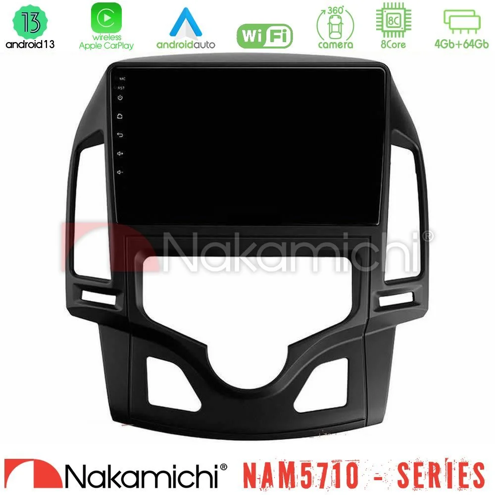 Φωτογραφία προϊόντος: Nakamichi NAM5710 Series 8Core Android13 4+64GB Hyundai i30 2007-2012 Auto A/C Navigation Multimedia Tablet 9