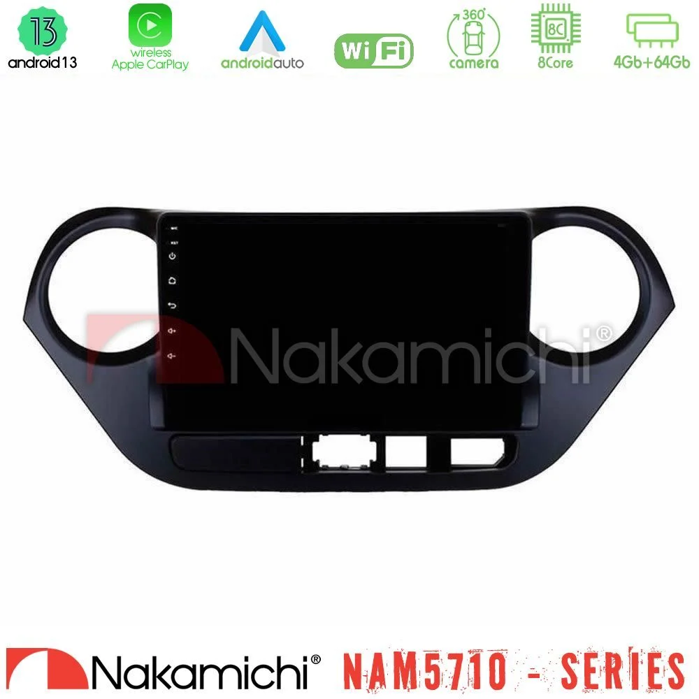 Φωτογραφία προϊόντος: Nakamichi NAM5710 Series 8Core Android13 4+64GB Hyundai i10 2014-2020 Navigation Multimedia Tablet 9