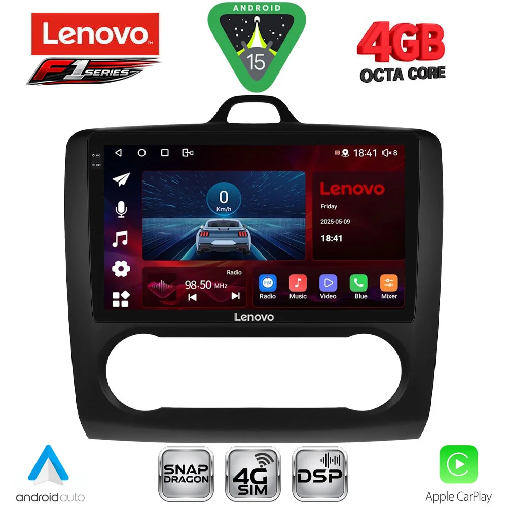 Φωτογραφία προϊόντος: LENOVO SSQ 9156BL_CPA CLIMA (9inc) MULTIMEDIA TABLET for FORD FOCUS mod. 2005-2012 (BLACK)