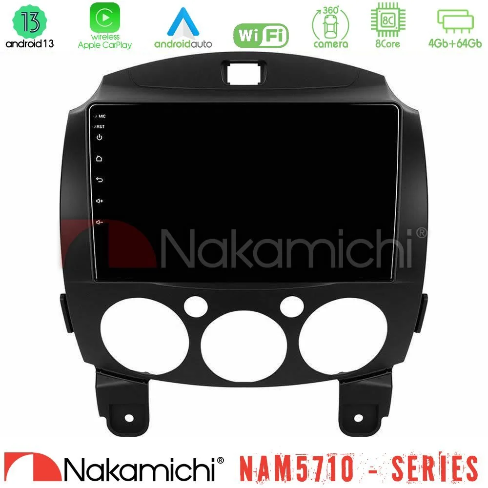 Φωτογραφία προϊόντος: Nakamichi NAM5710 Series 8Core Android13 4+64GB Mazda 2 2008-2014 Navigation Multimedia Tablet 9