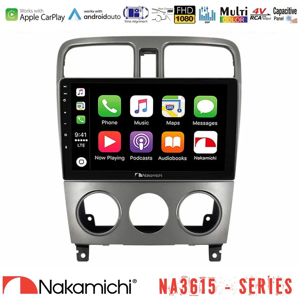 Φωτογραφία προϊόντος: Nakamichi NA3615 Series Με Wireless Carplay & Android Auto Subaru Forester 2003-2007 Media Station Tablet 9