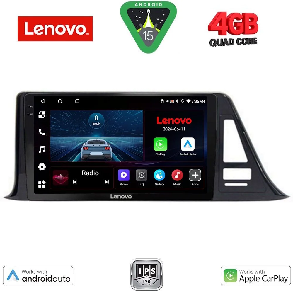 Φωτογραφία προϊόντος: LENOVO LVE 8709_CPAA (9inc) MULTIMEDIA TABLET for TOYOTA CH-R mod. 2017-2023