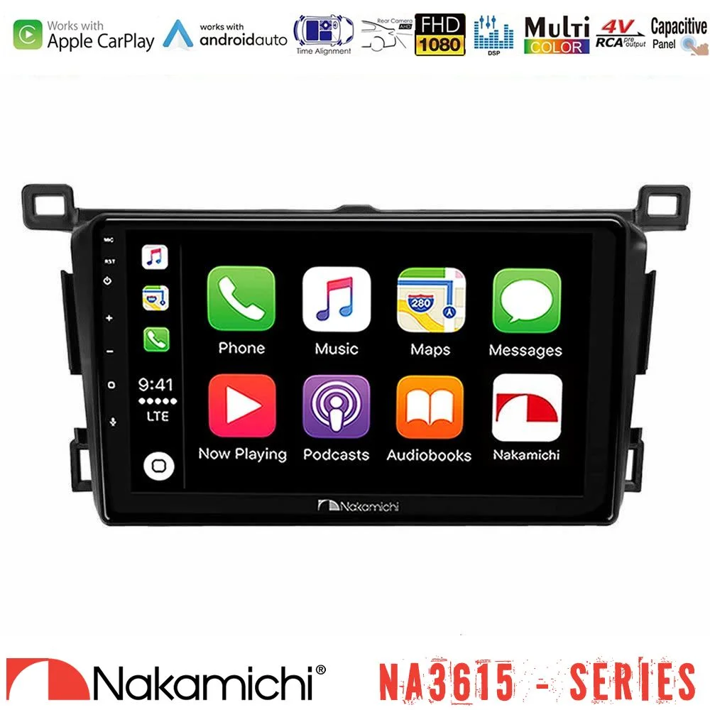 Φωτογραφία προϊόντος: Nakamichi NA3615 Series Με Wireless Carplay & Android Auto Toyota RAV4 2013-2018 Media Station Tablet 9