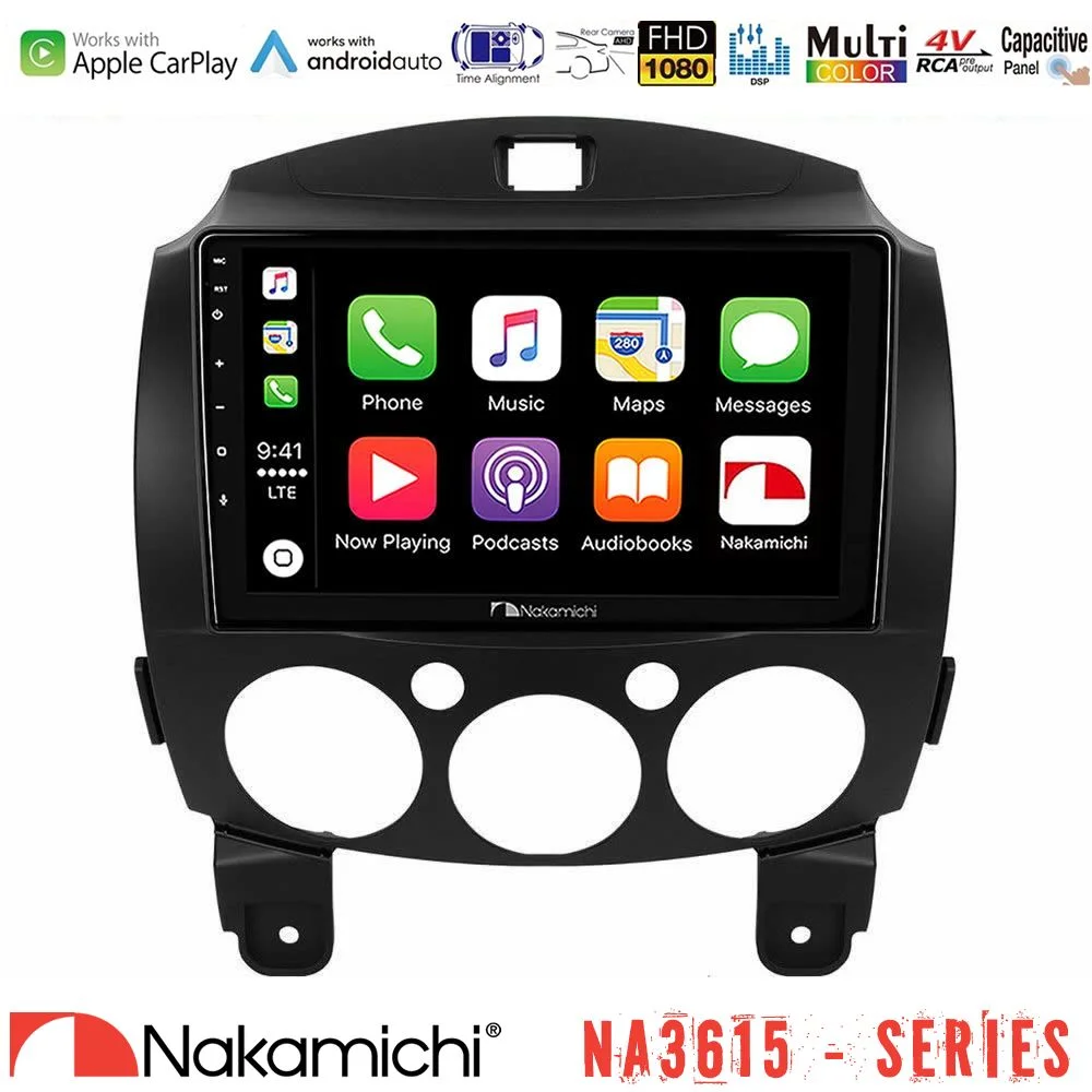 Φωτογραφία προϊόντος: Nakamichi NA3615 Series Με Wireless Carplay & Android Auto Mazda 2 2008-2014 Media Station Tablet 9
