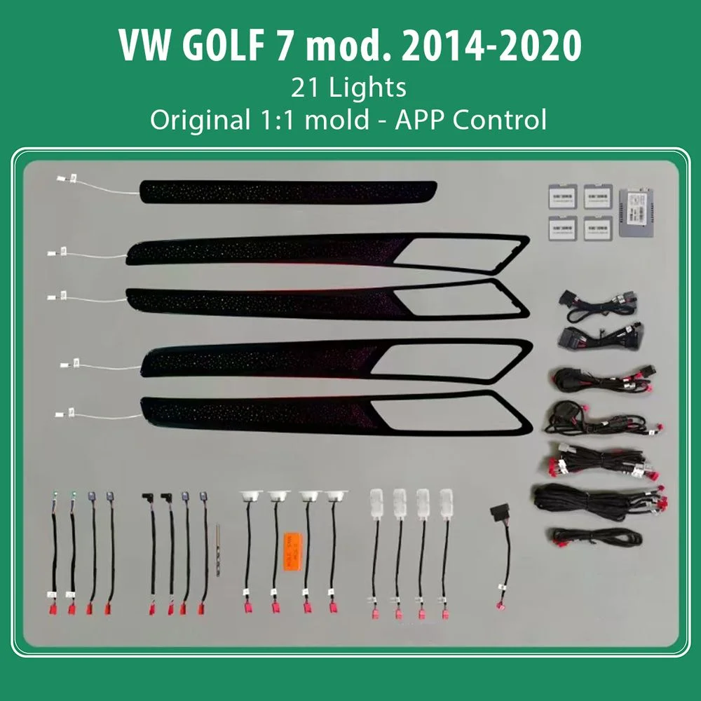 Φωτογραφία προϊόντος: DIQ AMBIENT VW DZ06H mod. 2013-2021 (Digital iQ Ambient Light VW GOLF 7 mod. 2013-2021 with 21 Lights)