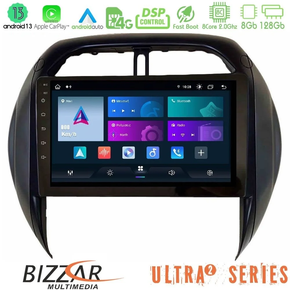 Φωτογραφία προϊόντος: Bizzar Ultra Series Toyota RAV4 2001 – 2005 8core Android13 8+128GB Navigation Multimedia Tablet 9