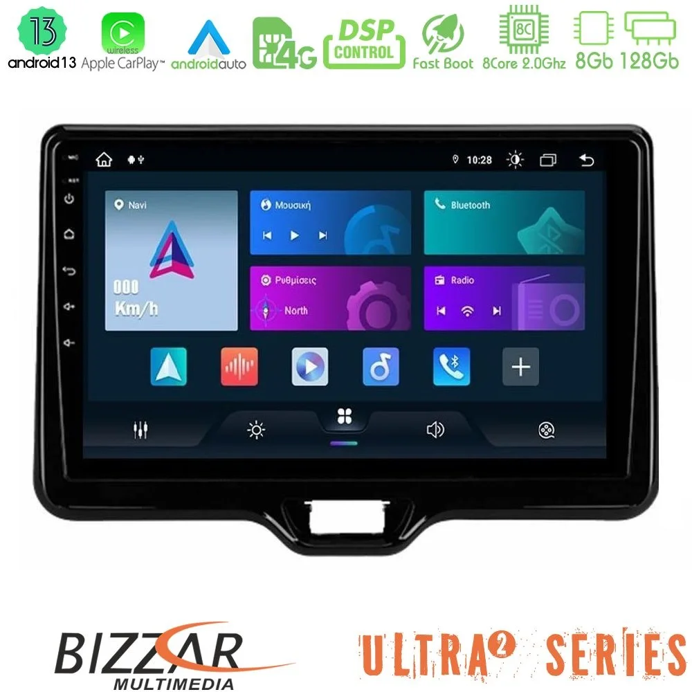 Φωτογραφία προϊόντος: Bizzar Ultra Series Toyota Yaris Cross RHD 2020-> (Low Version) 8core Android13 8+128GB Navigation Multimedia Tablet 9