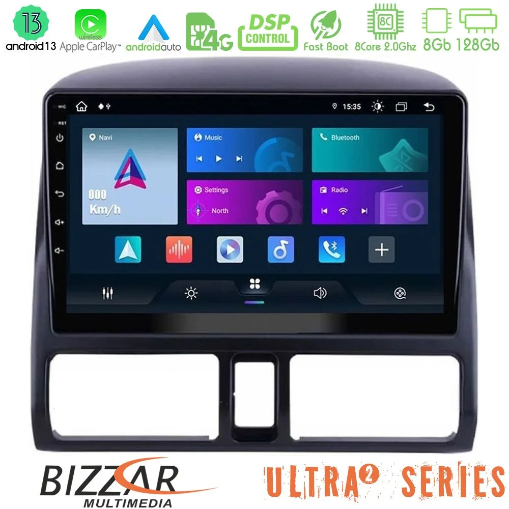 Φωτογραφία προϊόντος: Bizzar Ultra Series Honda CRV 2002-2006 8core Android13 8+128GB Navigation Multimedia Tablet 9