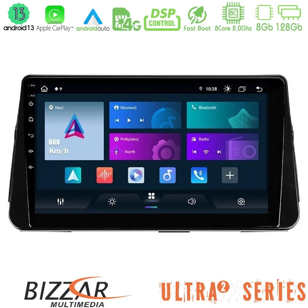 Φωτογραφία προϊόντος: Bizzar Ultra Series Nissan Micra K14 8core Android13 8+128GB Navigation Multimedia Tablet 9