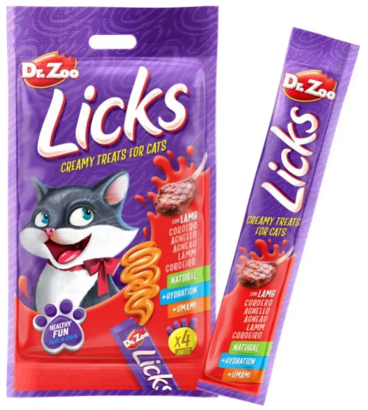 Φωτογραφία προϊόντος: Dr. Zoo Κρεμώδες snack με αρνί για γάτες 4x15gr (7798357771745)