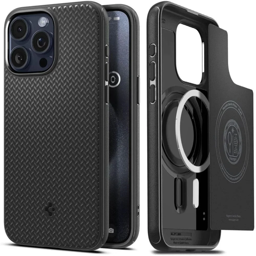 Φωτογραφία προϊόντος: GR Spigen Mag Armor MagSafe Matte Black for iPhone 15 Pro Max έως 12 άτοκες δόσεις ή 24 δόσεις
