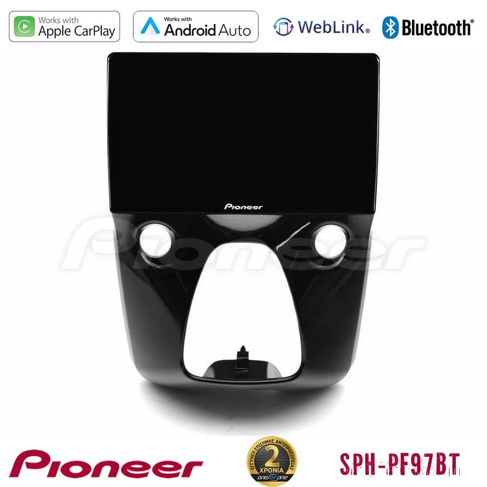 Φωτογραφία προϊόντος: Pioneer SPH-PF97BT Series Toyota Aygo | Citroen C1 | Peugeot 108 Multimedia Station 10 (Tablet Style) Με Carplay & Android Auto