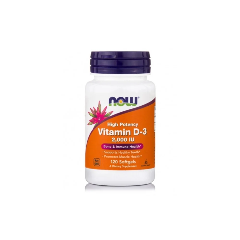 Φωτογραφία προϊόντος: NOW FOODS Vitamin D3 2000iu - 120 softgels