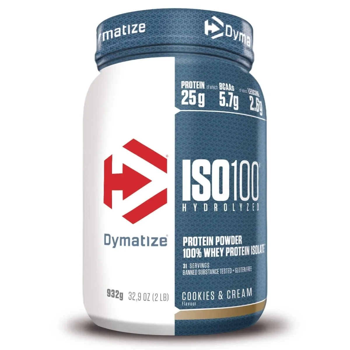 Φωτογραφία προϊόντος: Dymatize ISO 100 Hydrolyzed Whey Protein 932gr Cookies & Cream έως 12 άτοκες δόσεις ή 24 δόσεις