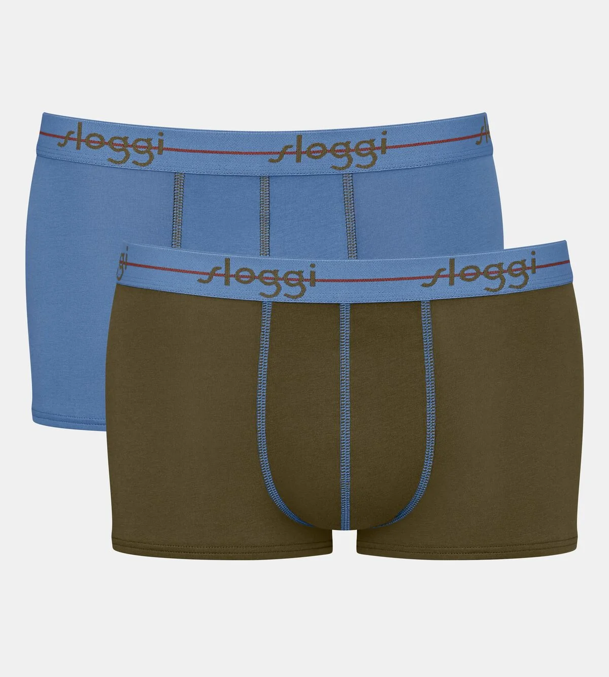Φωτογραφία προϊόντος: Sloggi Start Hipster Ανδρικά Μποξεράκια Ραφ/Χακί 2Pack - XL