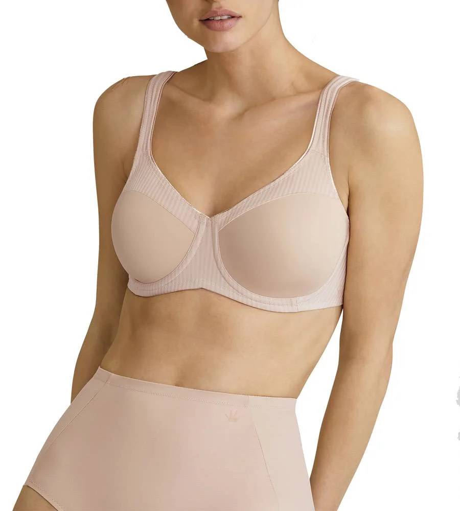 Φωτογραφία προϊόντος: Triumph Modern Soft+Cotton W01 Μπεζ Minimizer Σουτιέν χωρίς Ενίσχυση με Μπανέλες - 95E