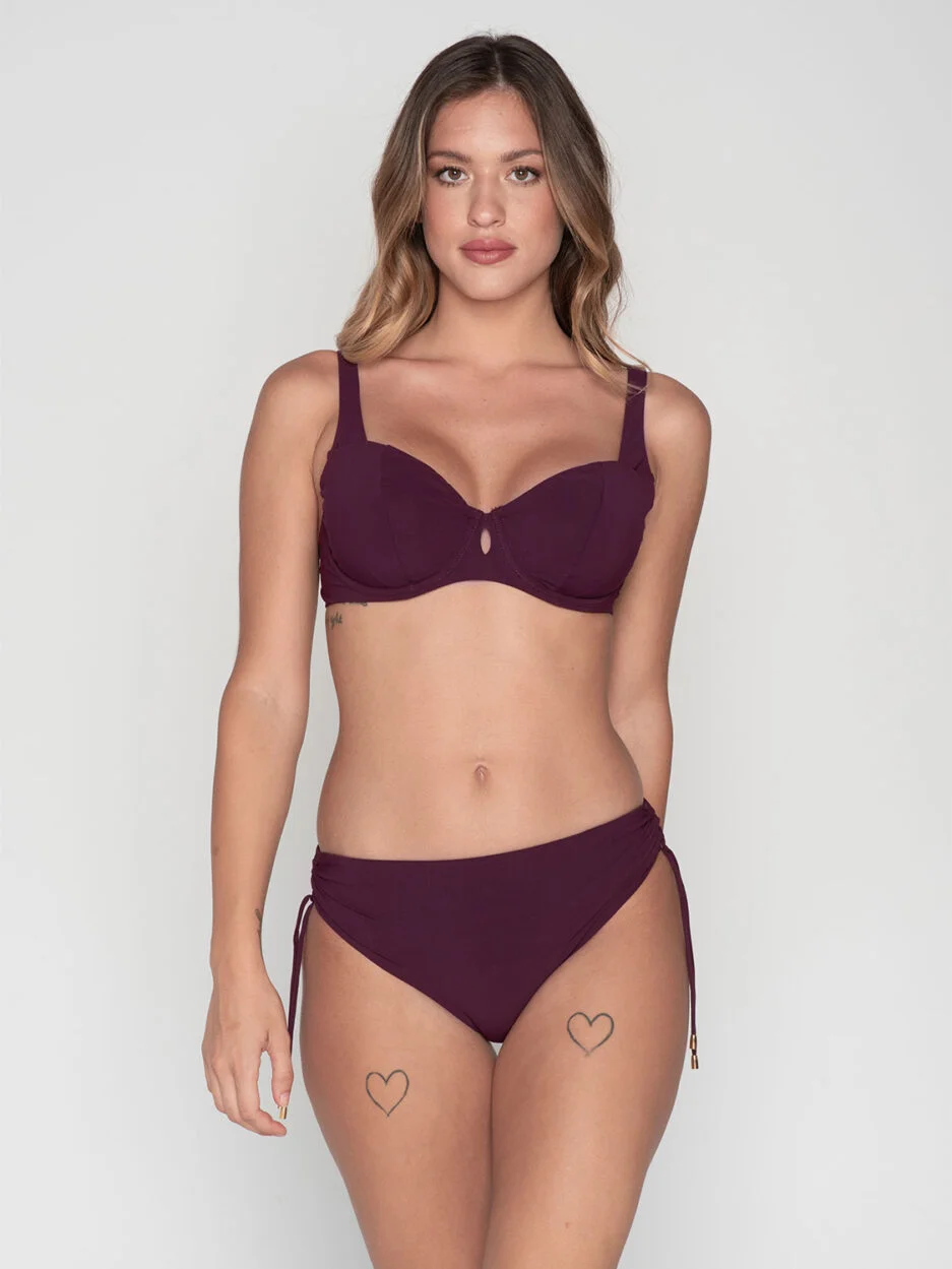 Φωτογραφία προϊόντος: Luna Blue Sense Aubergine Μπικίνι Top χωρίς Ενίσχυση Cup E - 95E