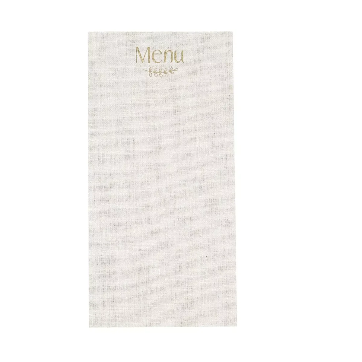 Φωτογραφία προϊόντος: Beauty Home 10 Κάρτες menu χάρτινες με κορδόνι, μπεζ/χρυσό, 10x20 cm