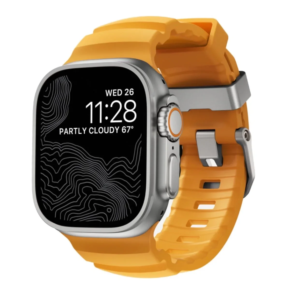Φωτογραφία προϊόντος: GR Nomad Rocky Point Band Natural Titanium Sol for Apple Watch 49/45/44 mm έως 12 άτοκες δόσεις ή 24 δόσεις