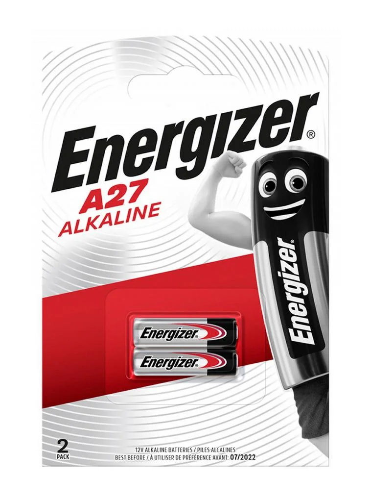 Φωτογραφία προϊόντος: Μπαταρία Αλκαλική Energizer A27/27A/CA22/EL812/EL812/G27A/GP27A/L828/MN27 12V Τεμ. 2