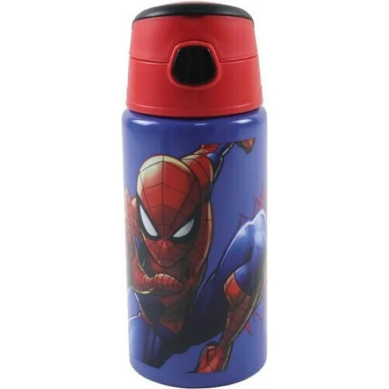 Φωτογραφία προϊόντος: Gim Spiderman Παιδικό Παγούρι Θερμός Αλουμινίου με Καλαμάκι μπλε 500ml 557-02248