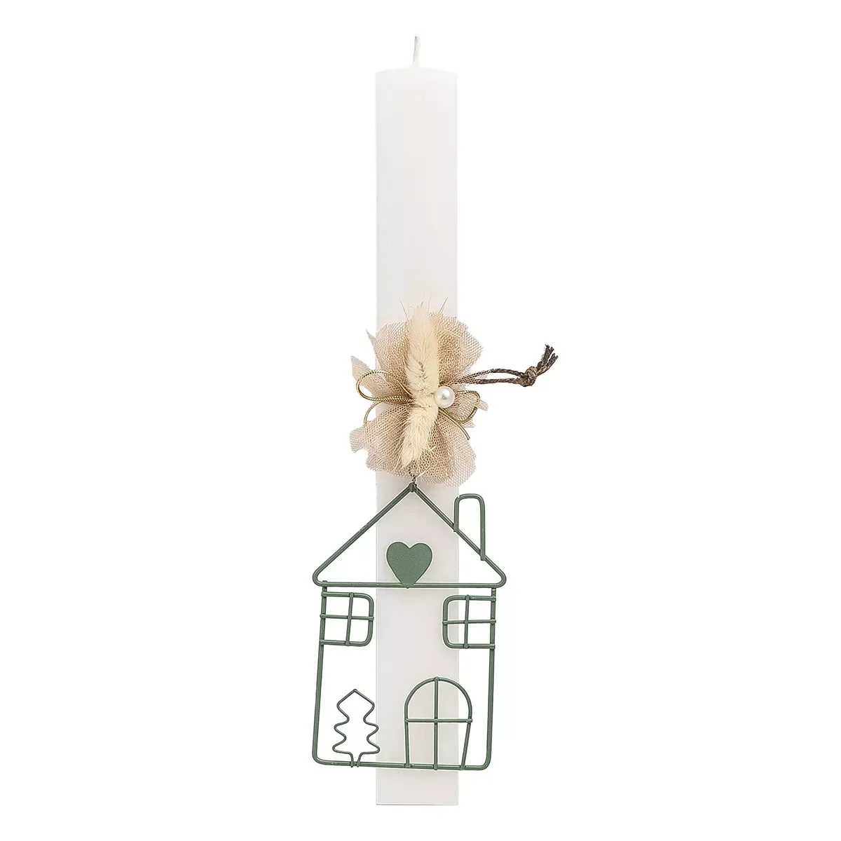 Φωτογραφία προϊόντος: Beauty Home ΛΑΜΠΑΔΑ ΛΕΥΚΗ 33cm ΣΠΙΤΙ ΠΡΑΣΙΝΟ ΜΕ ΑΠΟΞΗΡΑΜΕΝΑ
