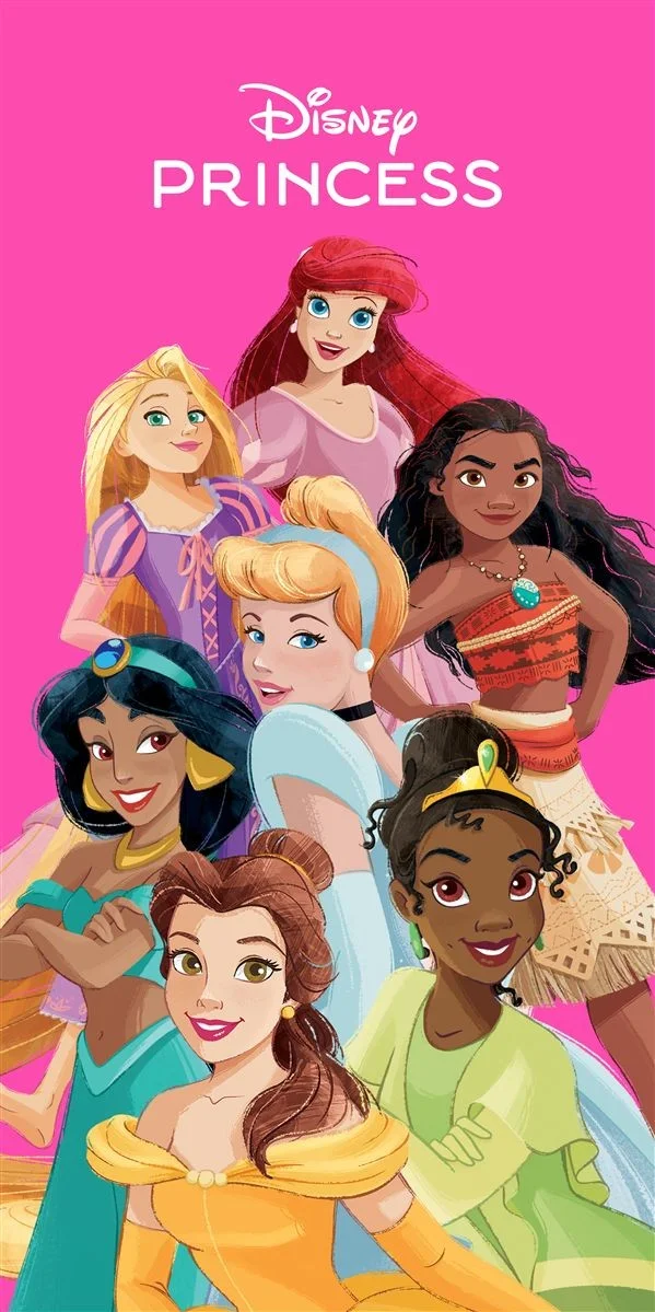Φωτογραφία προϊόντος: Πετσέτα Θαλάσσης Quick Dry Disney Home Princess 190 70X140 Φούξια 100% Microfiber
