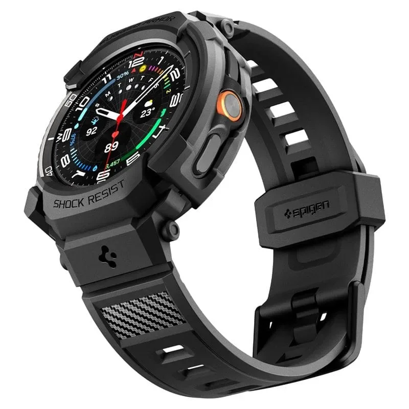 Φωτογραφία προϊόντος: GR Spigen Rugged Armor Pro Matte Black For Samsung Galaxy Watch 8 Classic (46mm) έως 12 άτοκες δόσεις ή 24 δόσεις