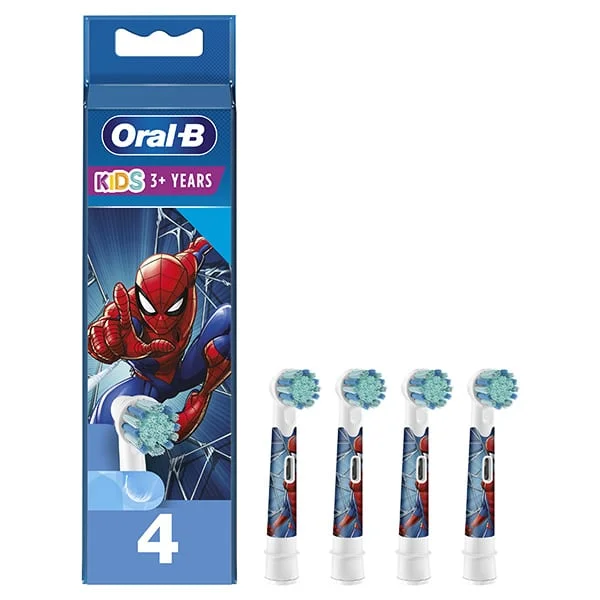 Φωτογραφία προϊόντος: Oral-B Spiderman Ηλεκτρική Οδοντόβουρτσα για 3+ Χρονών 4τμχ Extra Soft Spiderman