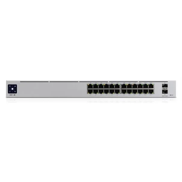 Φωτογραφία προϊόντος: Ubiquiti Networks Ubiquiti Switch UniFi 24xRJ45 GBit/2xSFP+ Managed PoE+ 400W Gen2 19" Rack-Mountable, 1,3" Touchscreen USW-PRO-24-POE