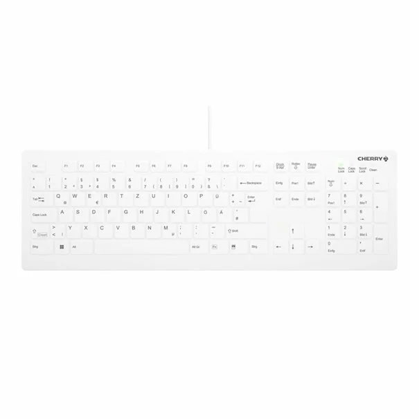 Φωτογραφία προϊόντος: Πληκτρολόγιο CHERRY AK-C8112 Ιατρικό ενσύρματο σφραγισμένο [DE] λευκό IP68 kabelgebunden, vollversiegelt, IP68