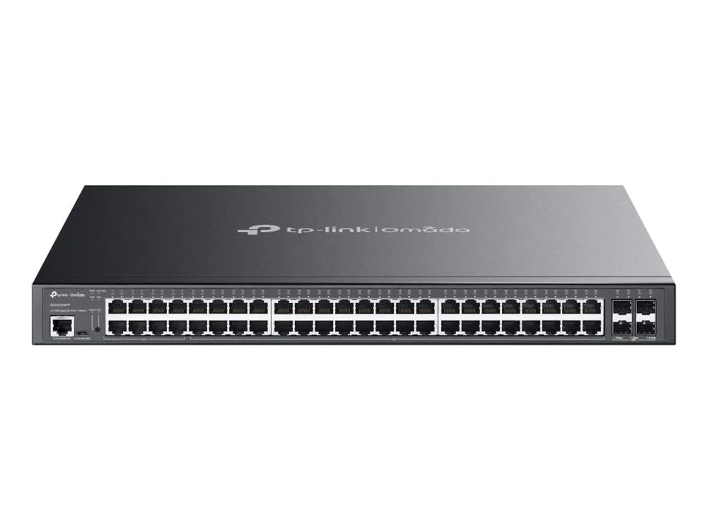 Φωτογραφία προϊόντος: TP-LINK Switch SG3452XMPP 48xGBit/4x 10 GE SFP+ 8x PoE++ (750W) Managed Omada, L2+, Rack Mountable