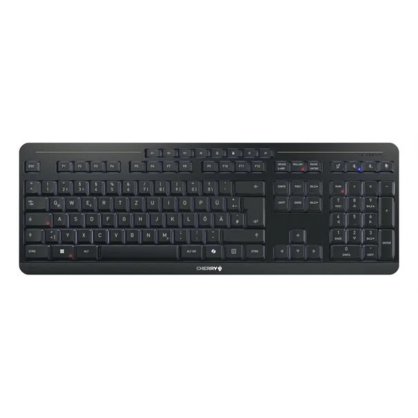 Φωτογραφία προϊόντος: CHERRY Keyboard STREAM KEYBOARD ULTIMATE WL AESDE] black BT Zwei BT 5.2 Kanäle, 2,4-GHz-Funk und USB-Kabel German Layout