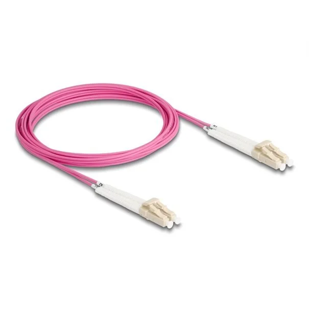 Φωτογραφία προϊόντος: DeLock Kabel Glasfaser 50/125 3m LC/LC winkelbar (OM4)+++