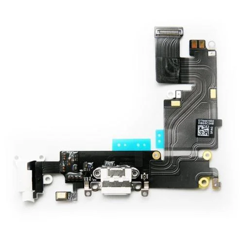 Φωτογραφία προϊόντος: Καλώδιο Πλακέ Apple iPhone 6s Plus με Επαφή Φόρτισης, Επαφή Hands Free & Μικρόφωνο Λευκό (OEM) N30889