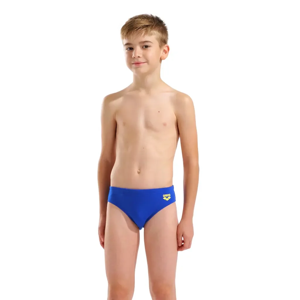 Φωτογραφία προϊόντος: Arena Boys Bright Swim Briefs – Παιδικό Μαγιό Κολύμβησης | 803 | NEON BLUE-YELLOW STAR ARENA blue