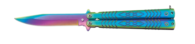 Φωτογραφία προϊόντος: ΣΟΥΓΙΑΣ ALBAINOX, BT Rainbow balisong 10.3cm, 02193