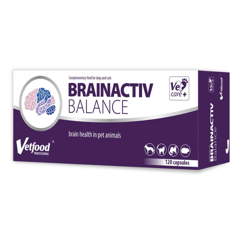 Φωτογραφία προϊόντος: Vetfood Brainactiv Balance - Συμπλήρωμα Διατροφής για Επιληψία και Νευροπάθεια 120caps