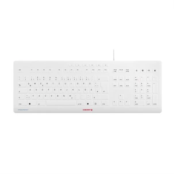 Φωτογραφία προϊόντος: Cherry Keyboard STREAM PROTECT [DE] white grey +++ mit hochwertiger Schutzmembran