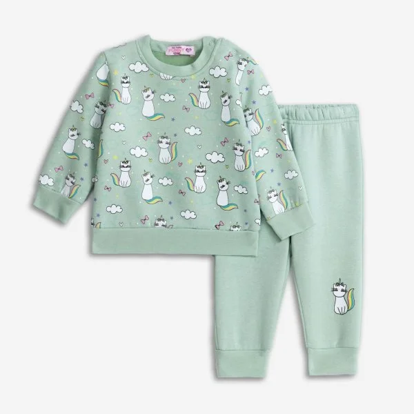 Φωτογραφία προϊόντος: Βρεφικό σετ φόρμας for Funky Kids κορίτσι 6-24 μηνών 225-917103-1 Φυστικί
