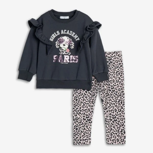 Φωτογραφία προϊόντος: Παιδικό σετ κολάν for Funky Kids κορίτσι 1-6 ετών 225-721127-1 Ανθρακί