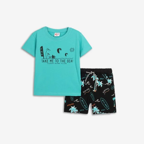 Φωτογραφία προϊόντος: Παιδικό σετ μακό for Funky Kids αγόρι 2-6 ετών 125-301103-1 Τυρκουάζ